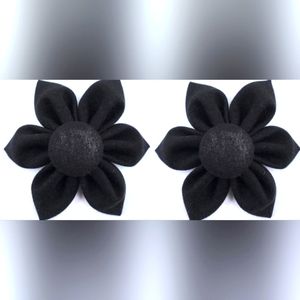 Girl Flower Pigtail Bows